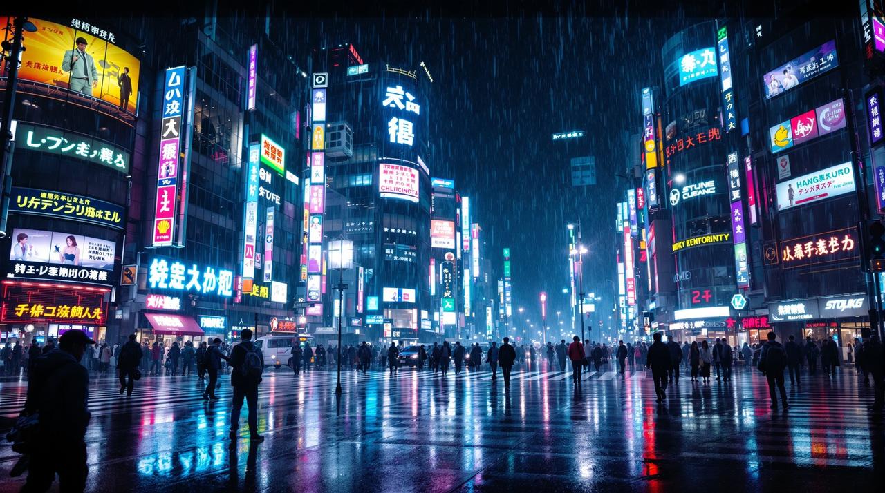 视频提取4K：东京霓虹——赛博城市美学